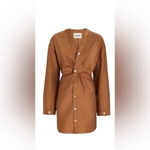 NANUSHKA 
Johanna Gathered Detail Mini Dress